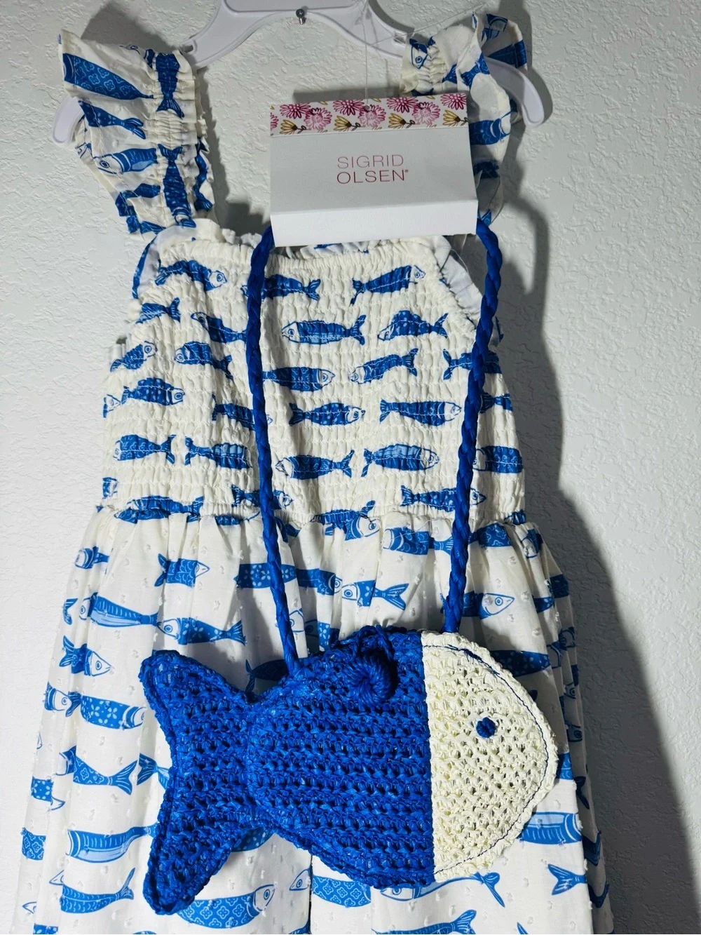 Sigrid Olsen smocked sundress